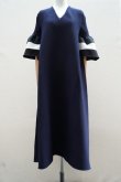 画像4: CFCL　 POTTERY SHORT BELL SLEEVE FLARE DRESS　 col.SHADOW GRAY MULTI (4)