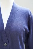 画像2: eleven 2nd　 Fine Linen Silk V-neck Cardigan　 col.Dk.purple (2)