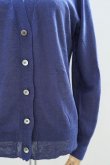 画像3: eleven 2nd　 Fine Linen Silk V-neck Cardigan　 col.Dk.purple (3)