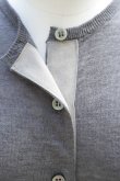 画像2: eleven 2nd　 Fine Linen Silk Button Cardigan　 col. Dk.grey (2)