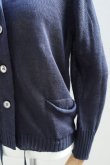 画像3: eleven 2nd　 Silk Plating Linen Button Cardigan　 col. Navy (3)
