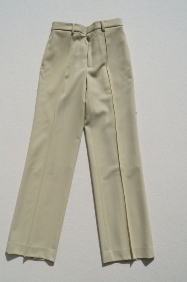 AURALEE HARD TWIST WOOL DOBBY SLACKS col.LIGHT BEIGE - rollot