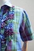 画像3: BOWTE　 LINEN MADRAS CHECK DRESS SHIRT　 col.BLUE CHECK (3)