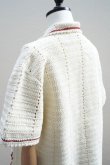 画像5: S.S.DALEY　 Crochet tile rugby shIrt　 col.Ecru/Bordeuax (5)