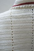画像7: S.S.DALEY　 Crochet tile rugby shIrt　 col.Ecru/Bordeuax (7)