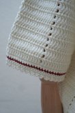 画像8: S.S.DALEY　 Crochet tile rugby shIrt　 col.Ecru/Bordeuax (8)