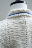 画像8: S.S.DALEY　 Crochet tile rugby shIrt　 col.Ecru/Navy (8)