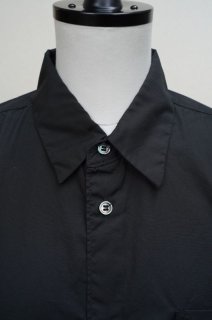 Sans limite ギャバ BDシャツ ブラック サイズ1（L） SH05BH ボックス小開襟半袖 (22ss 新作) | Sans limite