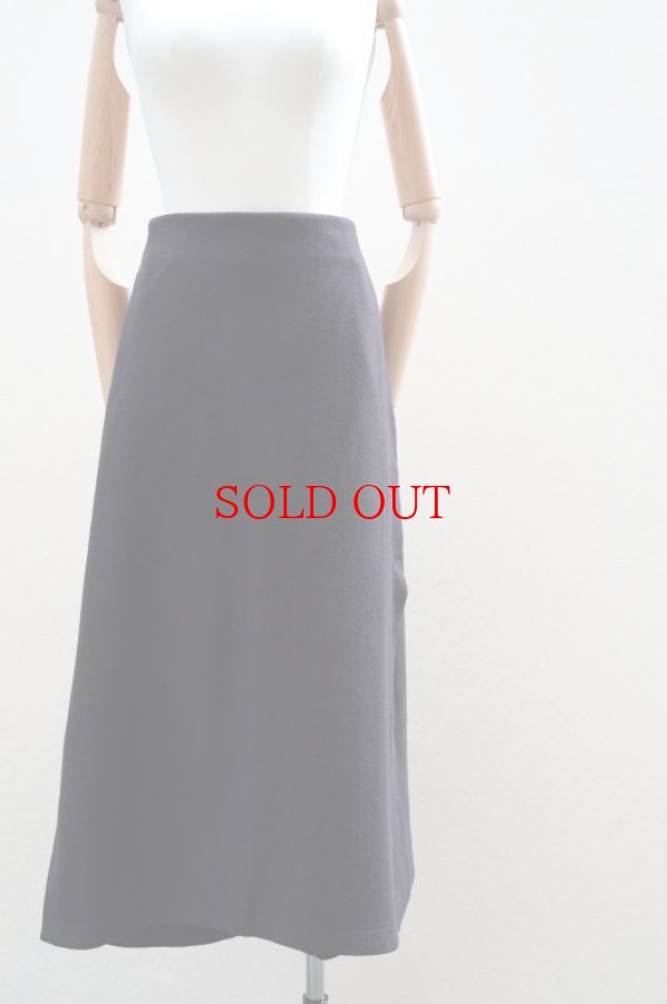 画像1: toogood　 THE PRINTER CULOTTE FELTED LAMBSWOOL MW SKIRT　 col.FLINT (1)