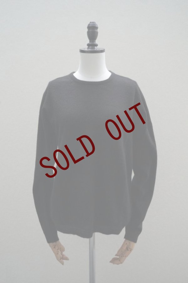 画像1: eleven 2nd   Round Neck Jumper  col.Black (1)