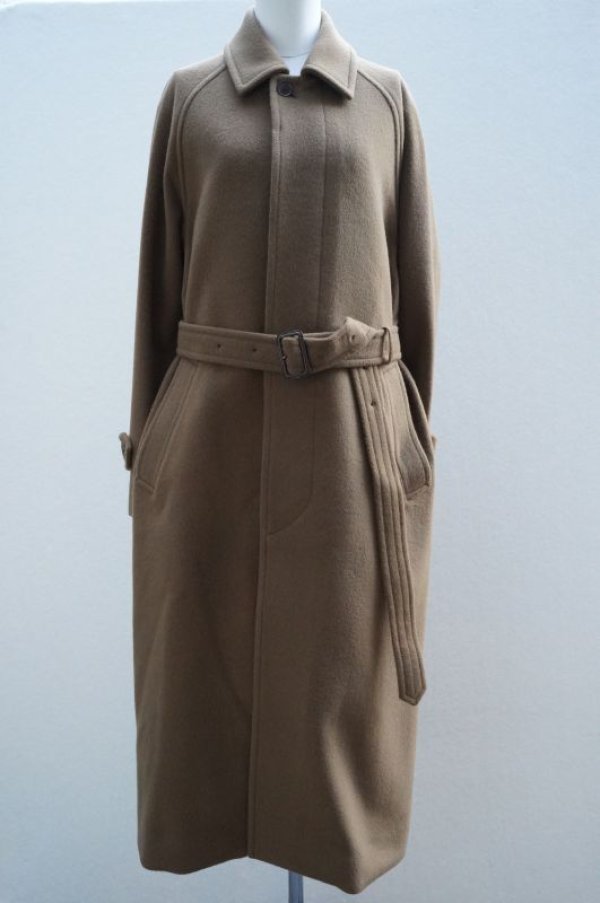 画像1:  AURALEE　 CASHMERE WOOL MOSSER SOUTIEN COLLAR COAT　 col. BROWN (1)