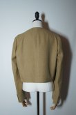 画像3: BOWTE　 DOUBLE CLOTH SHORT JACKET　 col. OCHRE (3)