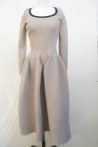 画像2: CFCL　 POTTERY GLITTER ROUNDNECK LONG SLEEVE DRESS　 col.BEIGE-BLACK (2)