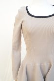 画像3: CFCL　 POTTERY GLITTER ROUNDNECK LONG SLEEVE DRESS　 col.BEIGE-BLACK (3)