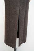 画像9:  AURALEE　 LAMA SHETLAND WOOL TWEED SKIRT 　 col. BROWN TWEED (9)