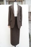 画像10:  AURALEE　 LAMA SHETLAND WOOL TWEED SKIRT 　 col. BROWN TWEED (10)