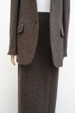 画像11:  AURALEE　 LAMA SHETLAND WOOL TWEED SKIRT 　 col. BROWN TWEED (11)