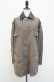 画像1:  AURALEE　 WOOL CAVARLY TWILL LAMINATE HUNTING BLOUSON 　 col. OLIVE BROWN (1)