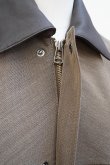 画像4:  AURALEE　 WOOL CAVARLY TWILL LAMINATE HUNTING BLOUSON 　 col. OLIVE BROWN (4)