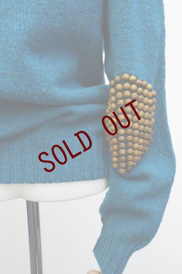 画像1: BLESS N°78　 5081 Pearlpad Sweater　 col.Turquoise (1)