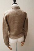 画像5:  AURALEE　 BRUSHED SUPER KID MOHAIR KNIT SHORT POLO 　 col. GRAY BEIGE (5)