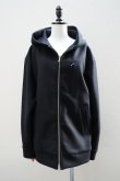 画像1: BOWTE　 WOOL MELTON HOODED BLOUSON　 col.BLACK (1)