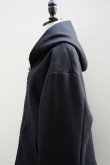 画像4: BOWTE　 WOOL MELTON HOODED BLOUSON　 col.BLACK (4)