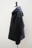 画像5: BOWTE　 WOOL MELTON HOODED BLOUSON　 col.BLACK (5)