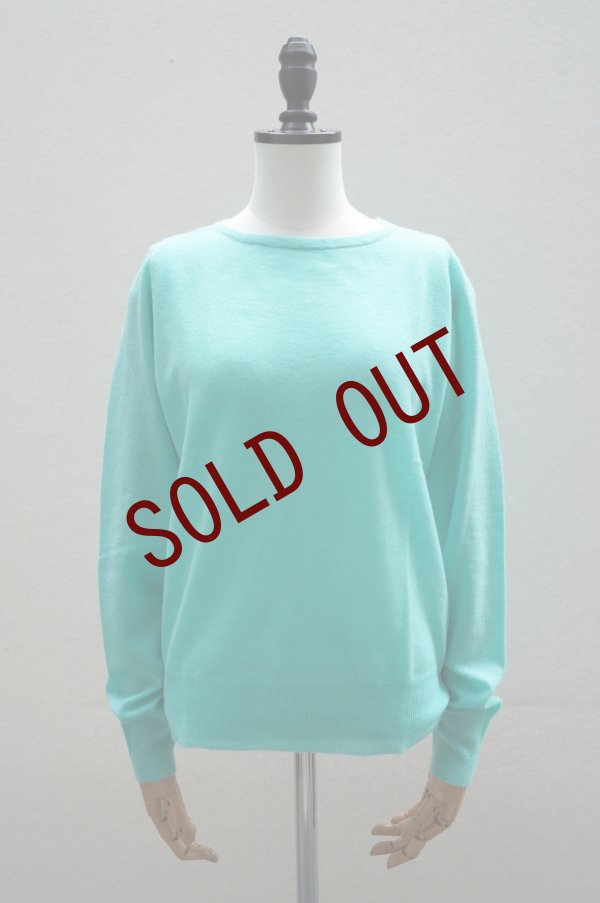 画像1: eleven 2nd　 Boat Neck Jumper　 col.Opal Green (1)