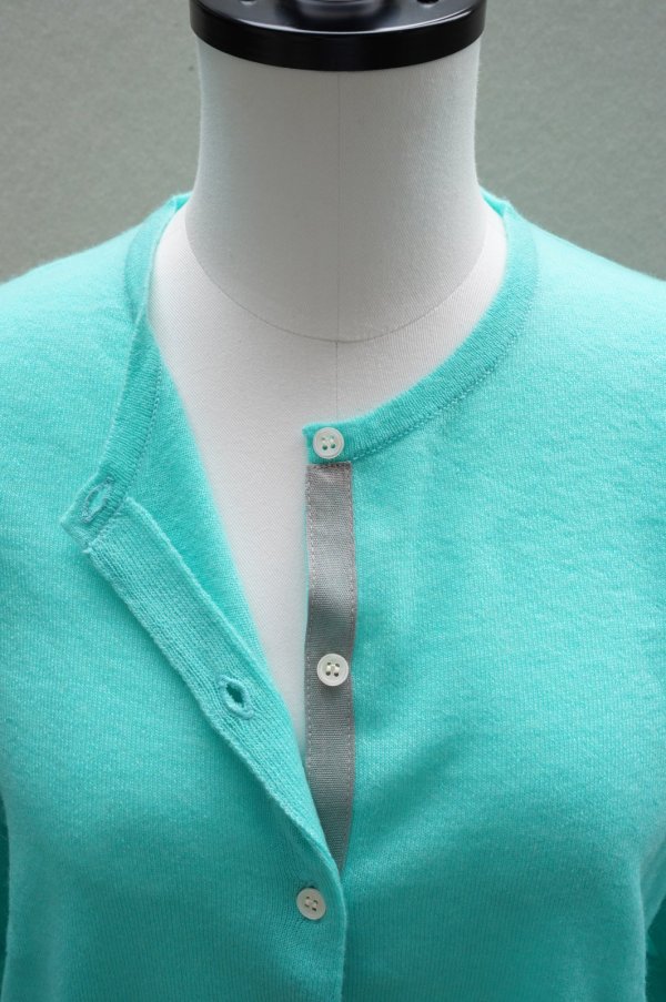 画像1: eleven 2nd　 Cardigan with Pocket　 col.Opal Green (1)