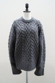 画像1: TENNE HANDCRAFTED MODERN　 VOLUME SLEEVE ALAN KNIT PULLOVER　 col. CHARCOAL (1)