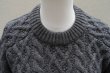 画像2: TENNE HANDCRAFTED MODERN　 VOLUME SLEEVE ALAN KNIT PULLOVER　 col. CHARCOAL (2)