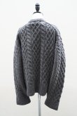 画像7: TENNE HANDCRAFTED MODERN　 VOLUME SLEEVE ALAN KNIT PULLOVER　 col. CHARCOAL (7)