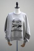 画像1: Oblada　 HELLO SWEAT　 col.GRAY (1)