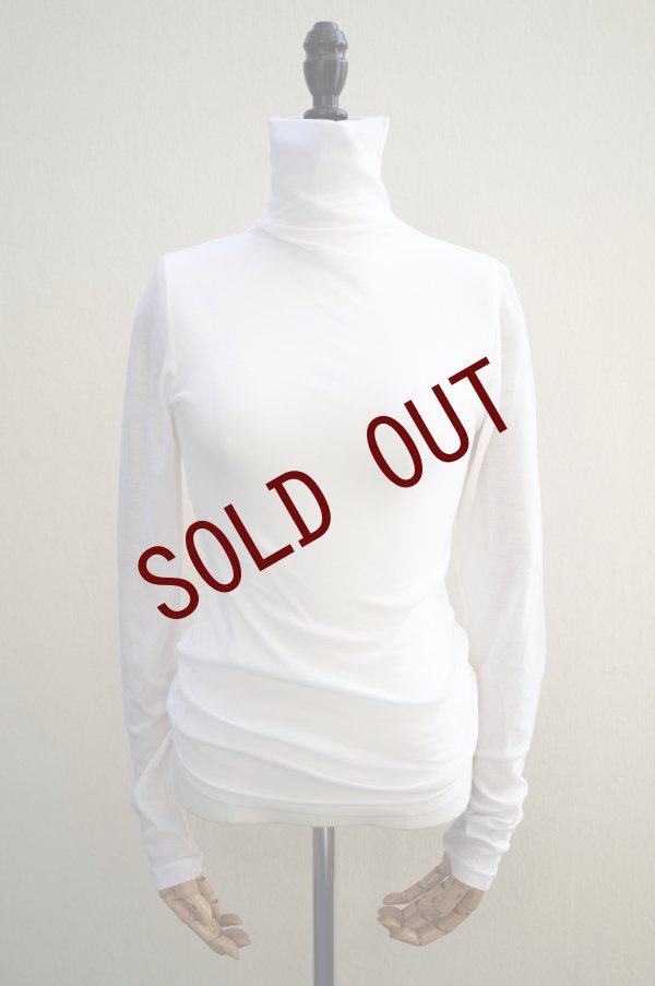 画像1: Oblada　 SHEER HIGH NECK　 col.WHITE (1)