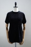 画像1: Oblada　 VELOR TEE　 col.BLACK (1)