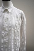 画像2: toogood　 THE DRAUGHTSMAN SHIRT - DASH PRINT VOILE　 col.CHALK (2)