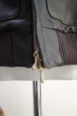 画像7: BOWTE　 LAMB LEATHER A-2 SLEEVELESS BLOUSON　 col.BROWN  (7)