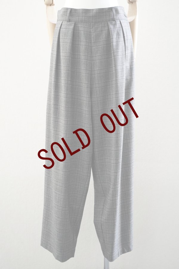 画像1: humoresque　 wide pants　 col.gray check (1)