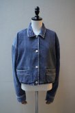 画像1: BOWTE　 REUSE SEA ISLAND COTTON SELVAGE DENIM CLASH WASHED JACKET　 col.CHEMICAL WASHED (1)