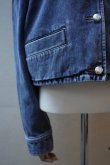 画像4: BOWTE　 REUSE SEA ISLAND COTTON SELVAGE DENIM CLASH WASHED JACKET　 col.CHEMICAL WASHED (4)