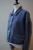 画像5: BOWTE　 REUSE SEA ISLAND COTTON SELVAGE DENIM CLASH WASHED JACKET　 col.CHEMICAL WASHED (5)