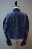 画像7: BOWTE　 REUSE SEA ISLAND COTTON SELVAGE DENIM CLASH WASHED JACKET　 col.CHEMICAL WASHED (7)