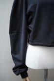 画像3: BOWTE　 SUVIN COTTON BLEND BACK PILE WIDE&SHORT TOPS　 col.BLACK (3)