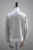 画像6: eleven 2nd　 Linen Cotton Border Cardigan　 col.White Grey (6)