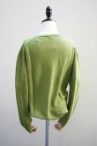 画像5: eleven 2nd　 Fine Linen V-neck Jumper　 col.Leaf Green (5)