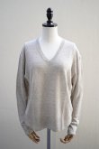 画像1: eleven 2nd　 Fine Linen V-neck Jumper　 col.Beige (1)