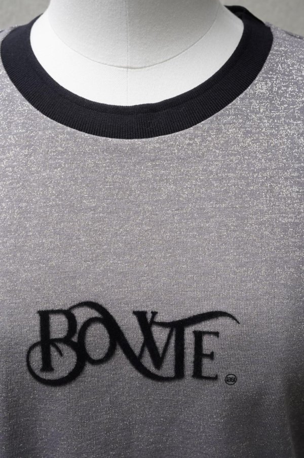 画像1: BOWTE　 ORGANIC COTTON GLITTER RINGER TEE　 col.GREY (1)