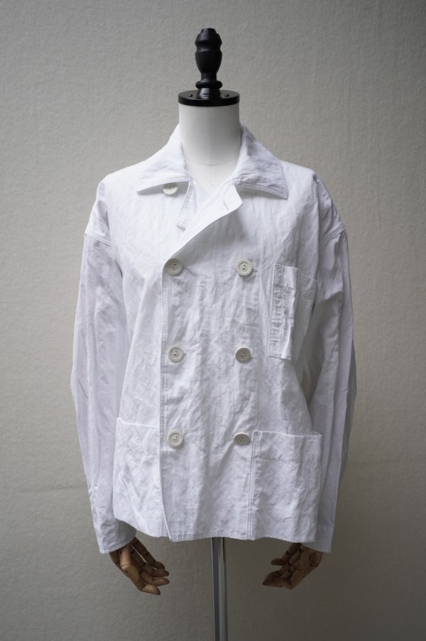 画像1: toogood　 THE COOK JACKET - CRUMPLED COTTON　  col.CHALK (1)