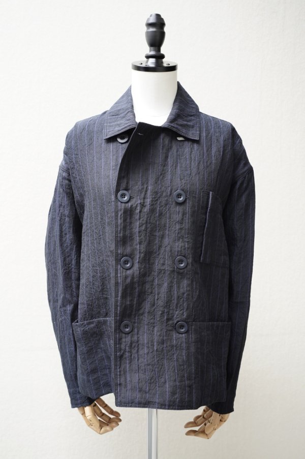 画像1: toogood　 THE COOK JACKET - BUTCHER STRIPE　  col.INK (1)
